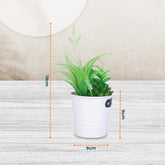 Urbane Home Artificial Plants For Home Décor|Natural Looking Indoor Fake Plants With Pot|Artificial Flowers For Decoration (Green)